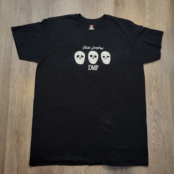 Hanes Beffy Other - Hanes Men's Shirt Black Tender Lump lings DMP Skull, Skeleton At Back Sz XL